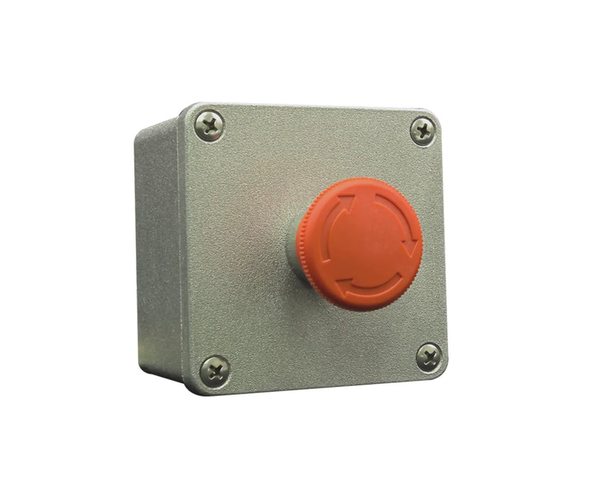 1 WAY ALUMINIUM E/STOP CONTROL STATION - MCE Electric - Standard Lighting (Pty) Ltd