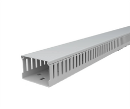 100X100MM SLOTTED TRUNKING - 2M LENGTH - Canalplast - Standard Lighting