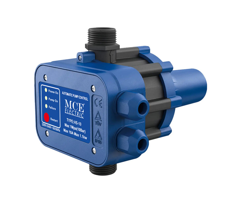 10A 220V AUTO PUMP CONTROLLER 1.5 BAR - MCE Electric - Standard Lighting (Pty) Ltd