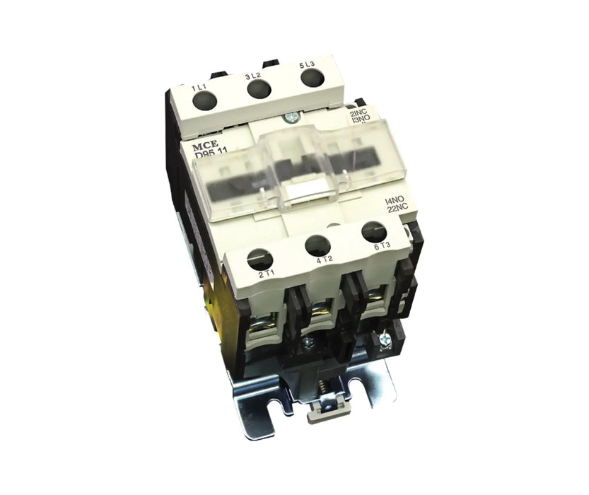 40A - 95A AC MINI MAGNETIC CONTACTORS 3 POLE - 1NO AND 1NC AUXILARY - MCE Electric - Standard Lighting (Pty) Ltd