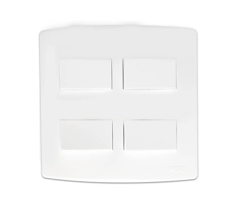 4X4 4 Lever Switches White - Onesto - Standard Lighting (Pty) Ltd