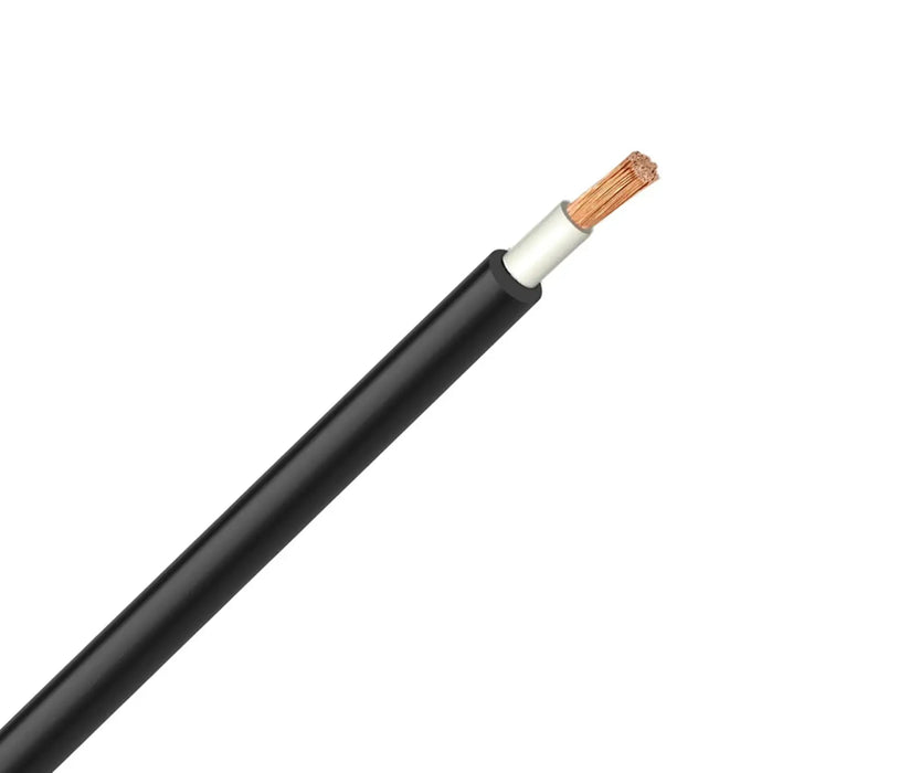 6MM SOLAR CABLE BLACK PER 100M - MCE Electric - Standard Lighting