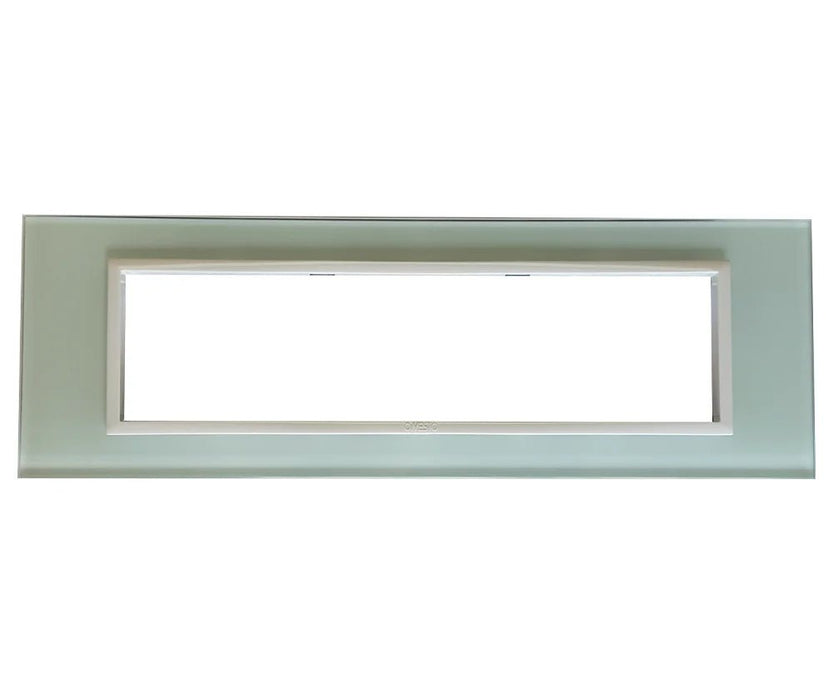 8 LEVER WHITE GLASS & WHITE BEZEL CLUSTER + BOX - Standard Lighting (Pty) Ltd