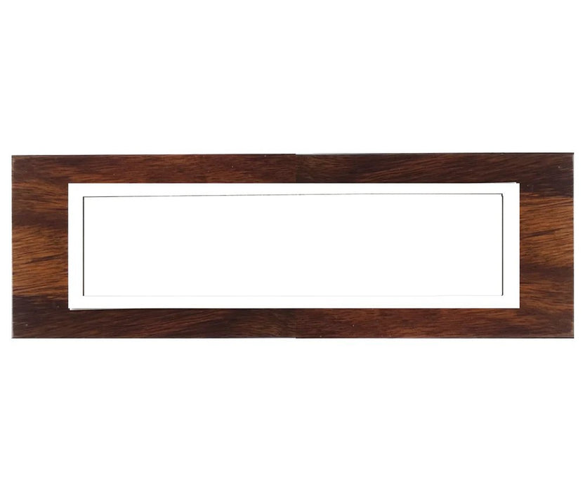 8 LEVER WOOD & WHITE BEZEL CLUSTER + BOX - Standard Lighting (Pty) Ltd