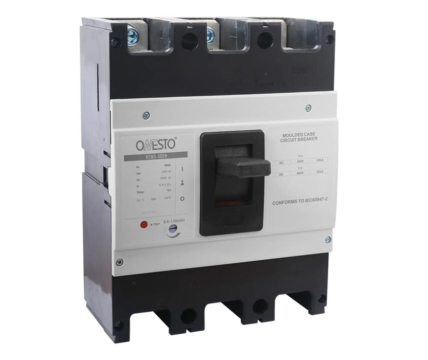 Adjustable Thermal Moulded Case Circuit Breaker (640A - 800A) - Onesto - Standard Lighting (Pty) Ltd