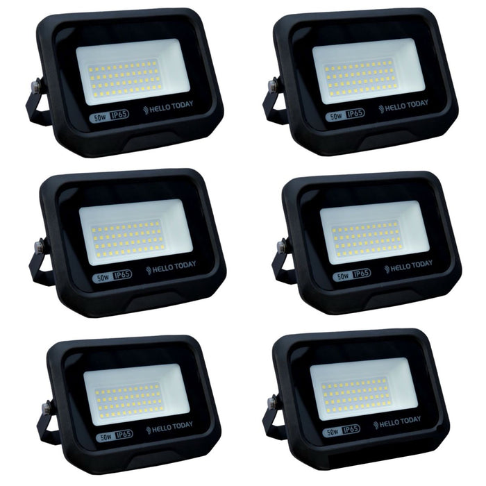 HELLO TODAY 50W FLOOD LIGHT - PACK OF 6 - Standard Lighting (Pty) Ltd