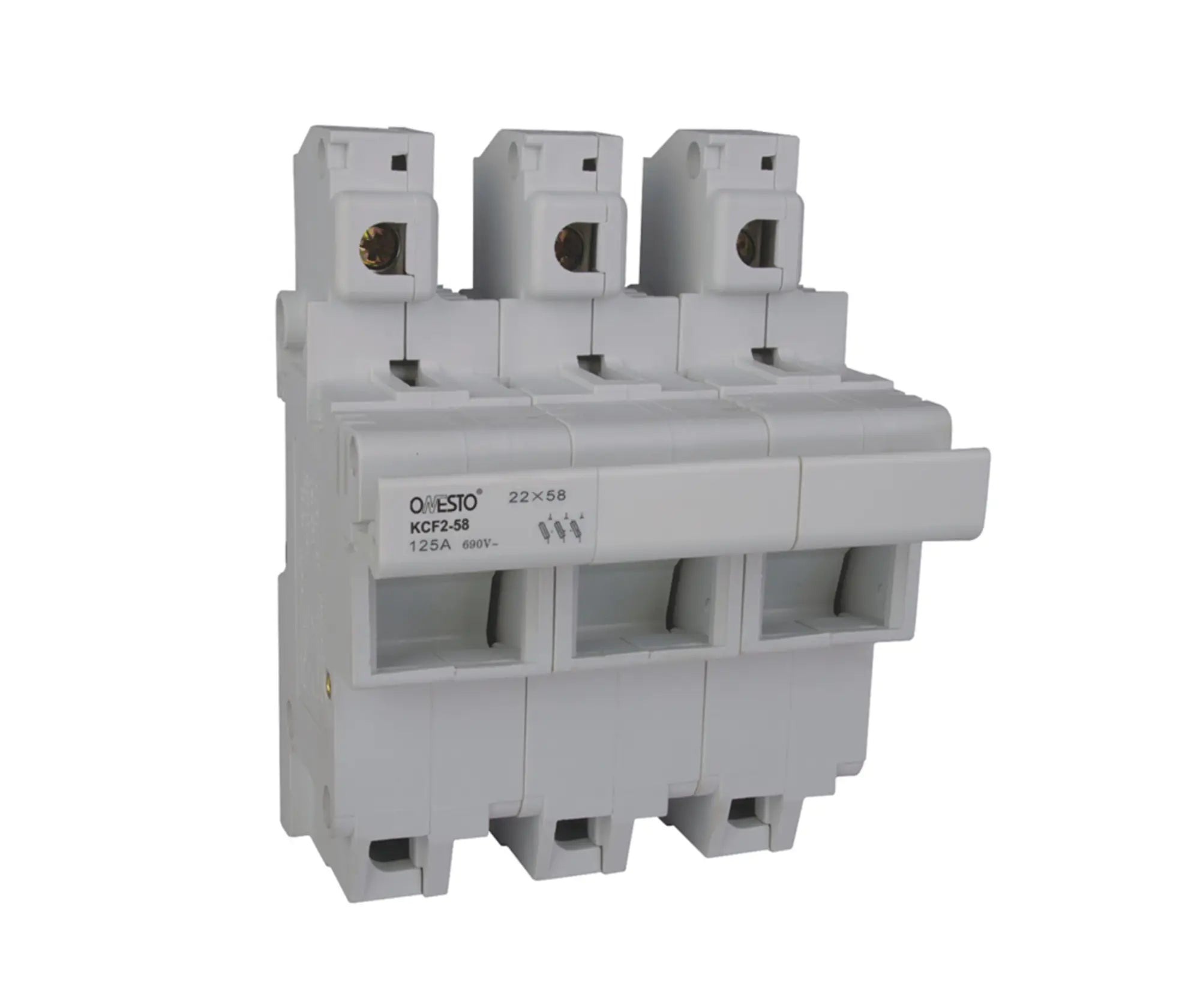 ONESTO 3 POLE 125A DIN RAIL FUSE HOLDER - Onesto - Standard Lighting