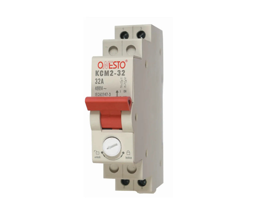 ONESTO KCM - T - 232 - SB 2 POLE 32A SINGLE BODY ISOLATOR - Onesto - Standard Lighting (Pty) Ltd