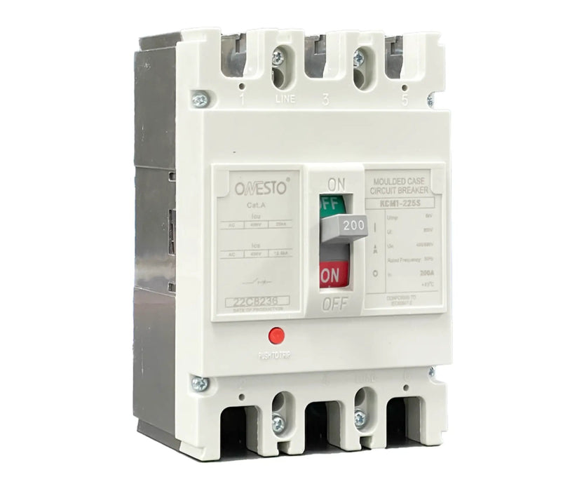 ONESTO KCM1 - 225S - 250 3 POLE 250A MCCB - Onesto - Standard Lighting (Pty) Ltd