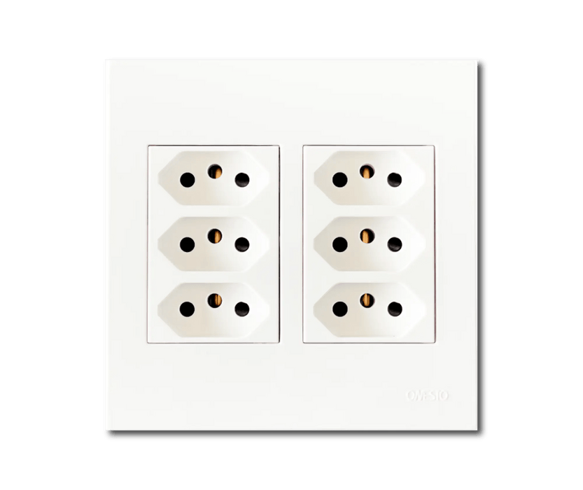ONESTO MATRIX MXP - 4006E 4X4 SLIMLINE UNSWITCHED SOCKET - Onesto - Standard Lighting