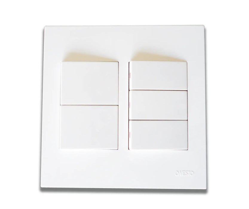 ONESTO MATRIX MXS - 4051 4X4 5 LEVER 1 WAY SWITCH - Onesto - Standard Lighting