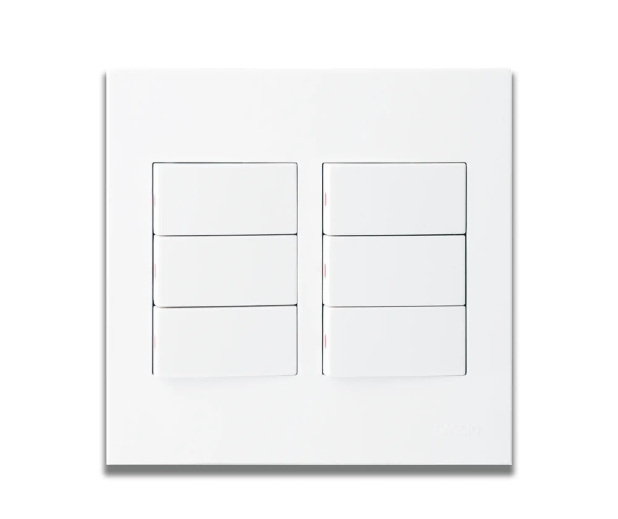 ONESTO MATRIX MXS - 4061 4X4 6 LEVER 1 WAY SWITCH - Onesto - Standard Lighting
