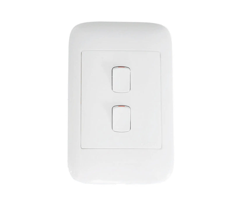 ONESTO ORACLE ON2022 2X4 2 LEVER 2 WAY SWITCH WHITE - Onesto - Standard Lighting (Pty) Ltd