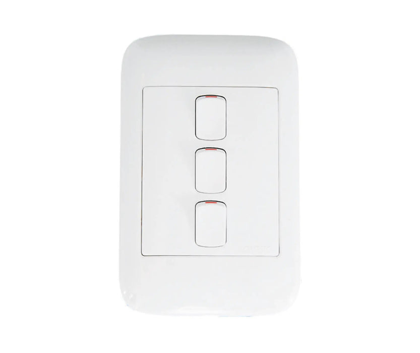 ONESTO ORACLE ON2032 2X4 3 LEVER 2 WAY SWITCH WHITE - Onesto - Standard Lighting (Pty) Ltd