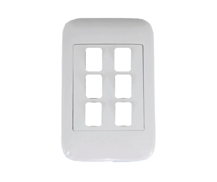 ONESTO ORACLE ON2061Y 2X4 6 LEVER YOKE & SURROUND - Onesto - Standard Lighting (Pty) Ltd