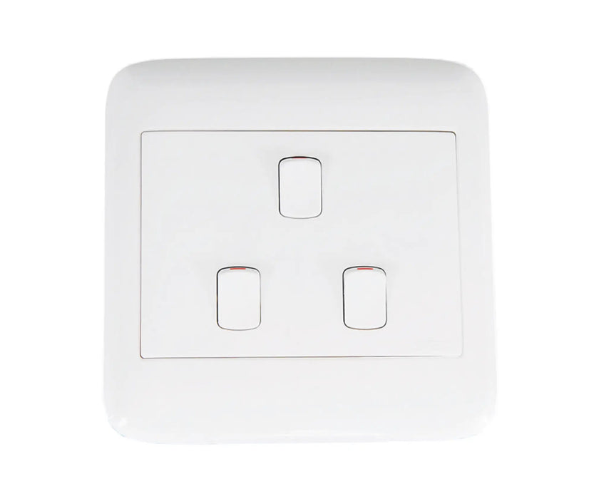 ONESTO ORACLE ON4032 4X4 3 LEVER 2 WAY SWITCH WHITE - Onesto - Standard Lighting (Pty) Ltd
