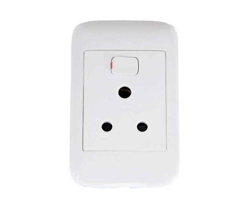 ONESTO ORACLE ONP2001V 2X4 SINGLE SOCKET VERTICAL - Onesto - Standard Lighting (Pty) Ltd