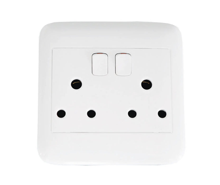 ONESTO ORACLE ONP4002 4X4 DOUBLE SOCKET - Onesto - Standard Lighting (Pty) Ltd