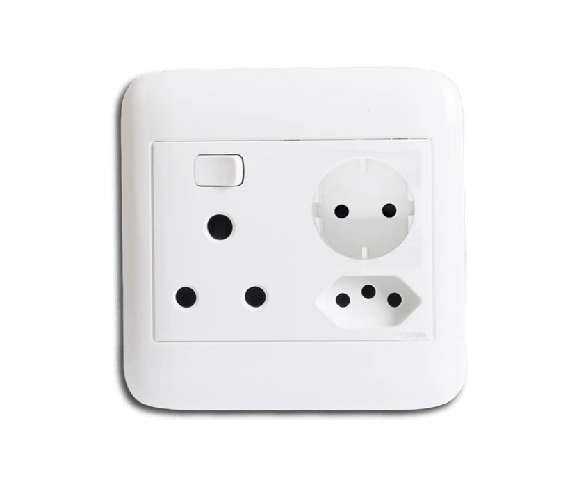 ONESTO ORACLE ONP4111 4X4 SA + SCHUKO SOCKET - Onesto - Standard Lighting (Pty) Ltd