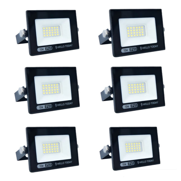 HELLO TODAY 10W FLOOD LIGHT - PACK OF 6