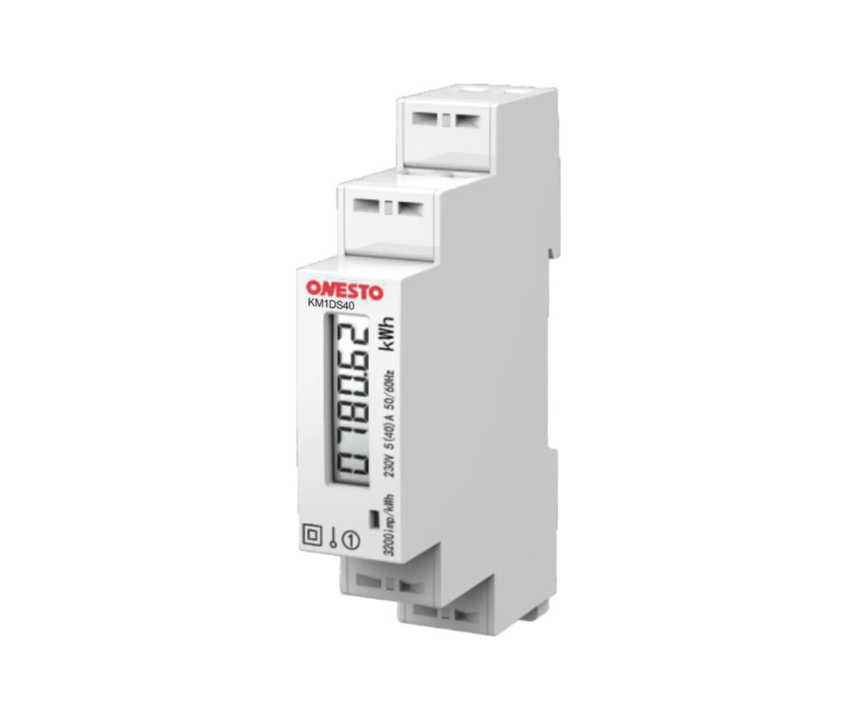 1 Phase 40A Din Rail Direct Reading Energy Meter - ONESTO - Standard Lighting