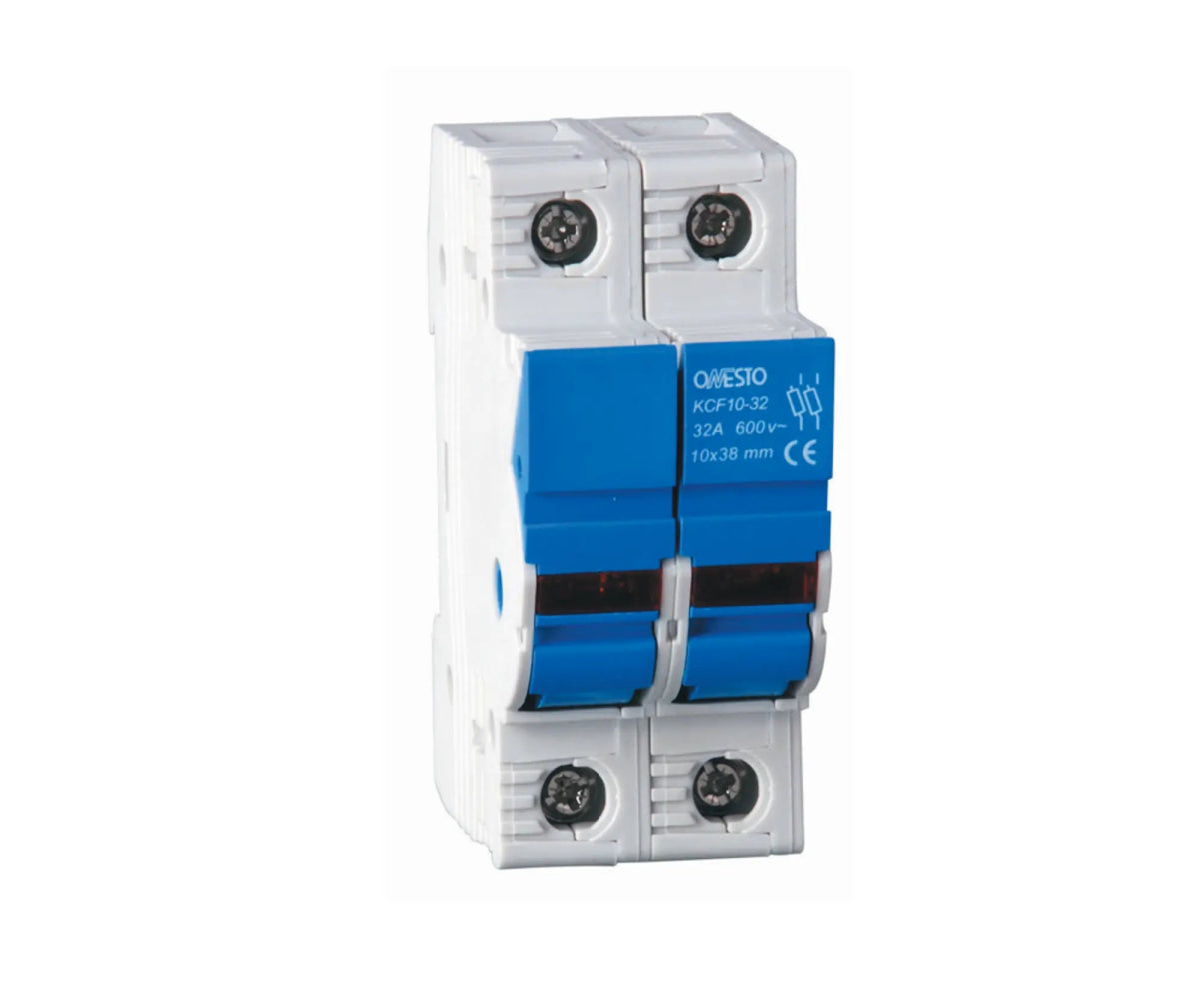 10 x 38mm Din Rail Fuse Holder - ONESTO - Standard Lighting
