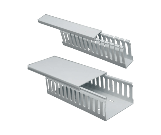 100X100MM NARROW SLOTTED TRUNKING - 2M LENGTH - MCE Electric - Standard Lighting