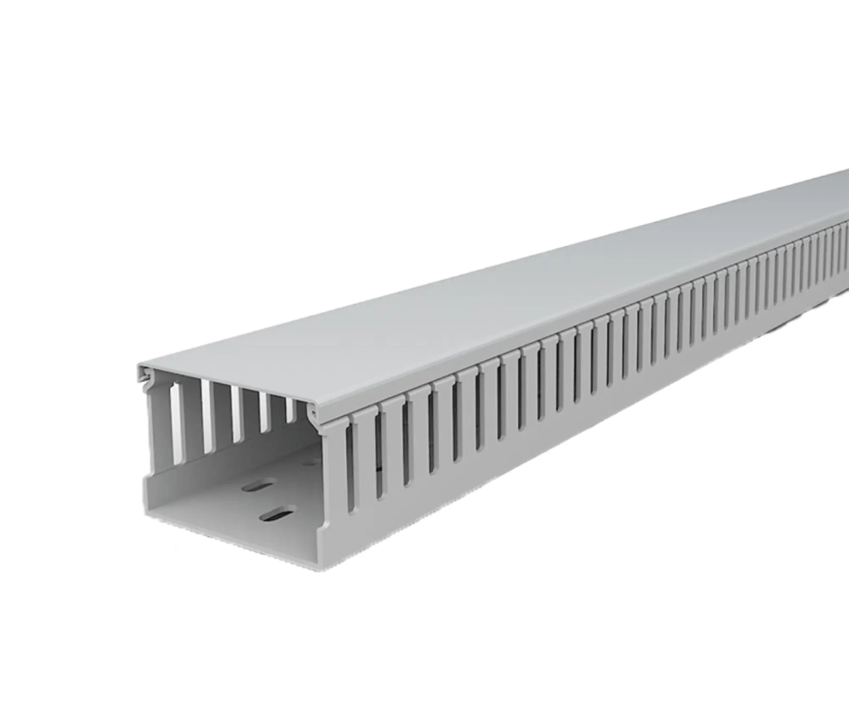 100X100MM SLOTTED TRUNKING - 2M LENGTH - Canalplast - Standard Lighting