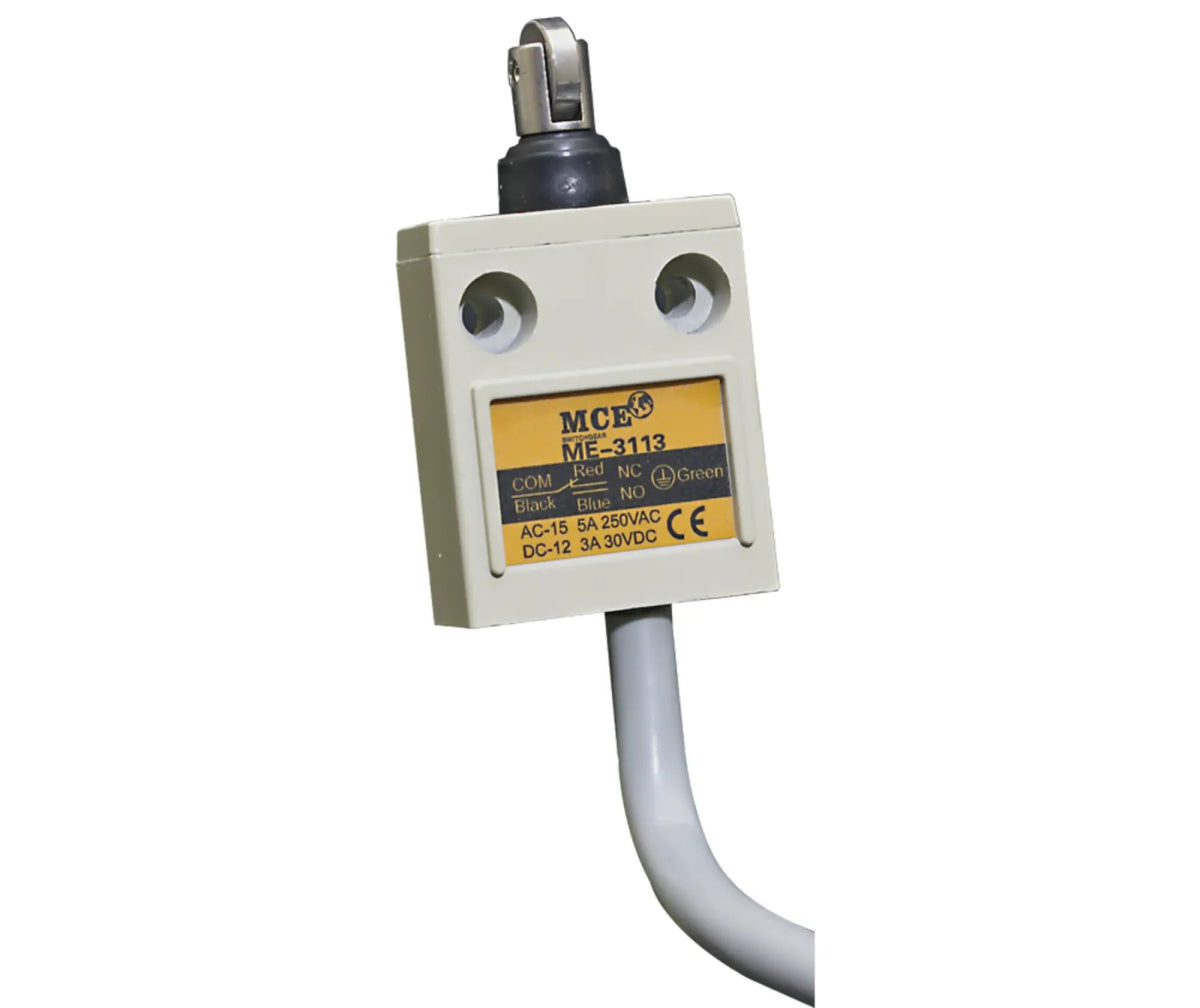 10A Pre - Wired 90° Roller With Rubber Boot Limit Switch - MCE ELECTRIC - Standard Lighting