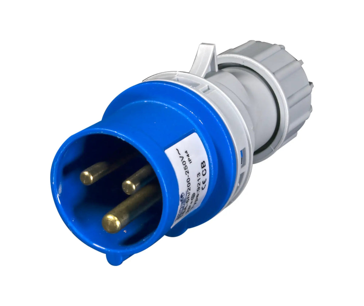 16A IP44 Male Plug Top - Econo - MCE ELECTRIC - Standard Lighting