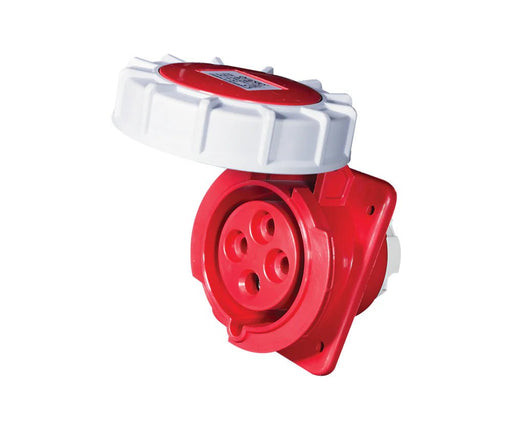 16A SOCKETS PANEL MOUNT WITH FLANGE - IP44 & IP67 - Standard Lighting (Pty) Ltd