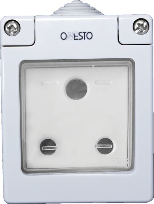 16A UNSWITCHED SOCKET SURFACE MOUNT IP55 - Standard Lighting (Pty) Ltd