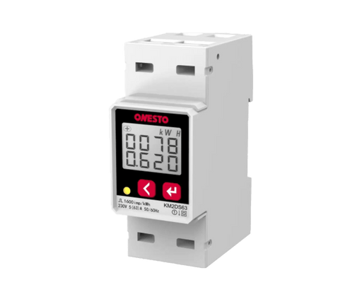 2 Module Single Phase Din Mount Direct Reading Energy Meter - Onesto - Standard Lighting (Pty) Ltd