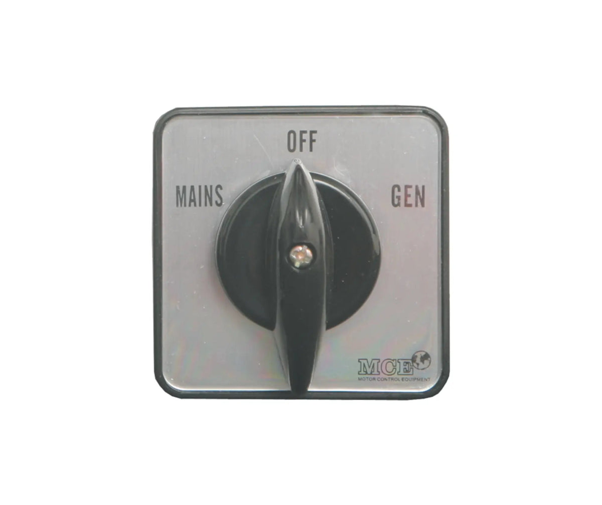 2 Pole Change Over Switch Panel Mount - MCE ELECTRIC - Standard Lighting