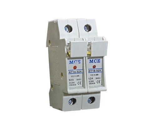2 POLE DIN RAIL FUSE HOLDER WITH LED INDICATOR - Standard Lighting (Pty) Ltd