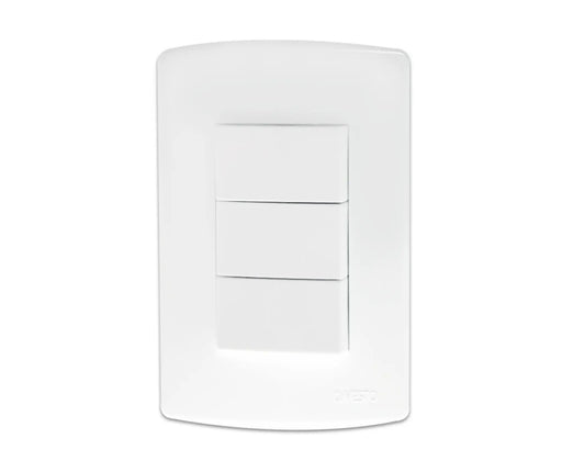2X4 3 Lever Switches White - Onesto - Standard Lighting (Pty) Ltd