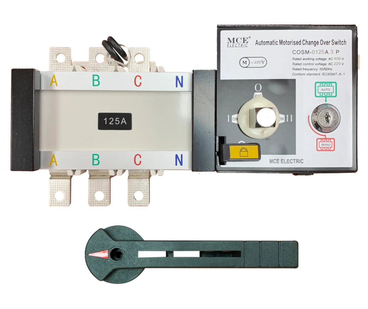 3 Pole Automatic Motorized Change Over Switch - MCE ELECTRIC - Standard Lighting