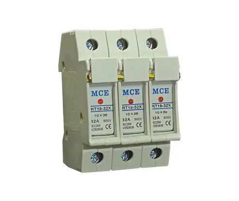 3 POLE DIN RAIL FUSE HOLDER WITH LED INDICATOR - Standard Lighting (Pty) Ltd