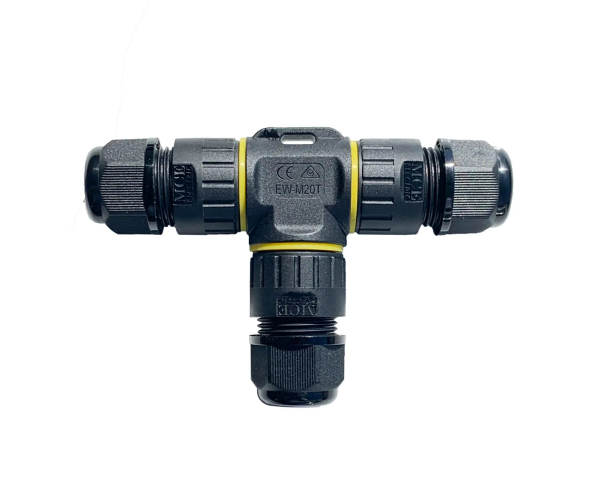 3 Pole T - Type Waterproof Cable Connector (0.5mm - 2.5mm²) - MCE ELECTRIC - Standard Lighting