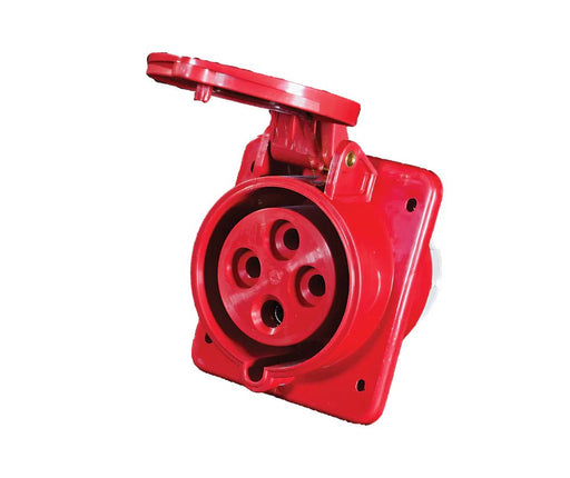 32A SOCKETS PANEL MOUNT WITH FLANGE - IP44 & IP67 - Standard Lighting (Pty) Ltd