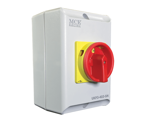 4 POLE LOCKABLE IP65 SURFACE MOUNT ISOLATOR - Standard Lighting (Pty) Ltd