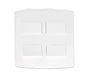 4X4 4 Lever Switches White - Onesto - Standard Lighting (Pty) Ltd