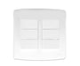 4X4 6 Lever Switch White - Onesto - Standard Lighting (Pty) Ltd
