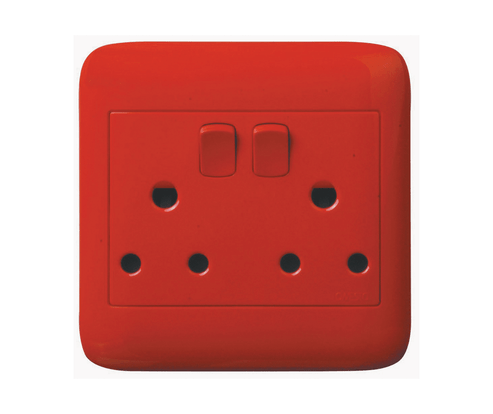 4X4 RED DEDICATED DOUBLE SOCKET - Standard Lighting (Pty) Ltd