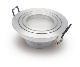 6W Round LED Adjustable Downlight Satin Nickel - O-LITE - Standard Lighting