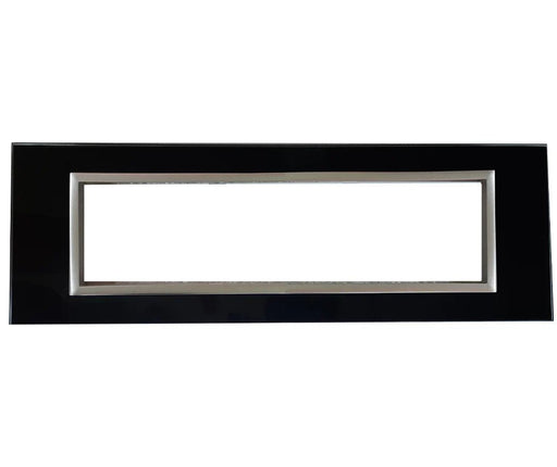 8 LEVER BLACK GLASS & TITANIUM BEZEL CLUSTER + BOX - Standard Lighting (Pty) Ltd