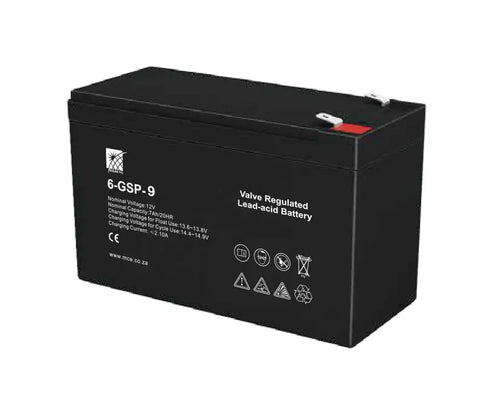 9AH VALVE - REGULATED LEAD ACID BATTERY - Standard Lighting (Pty) Ltd