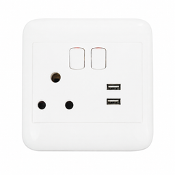 Oracle 4x4 Single Socket With 2 USB Charging Ports