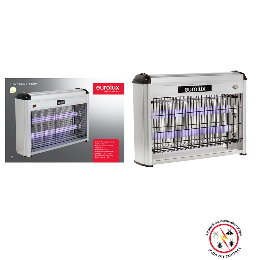 EUROLUX H46 2X10W INSECT KILLER