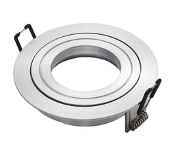 Adjustable Round Downlight Fitting Satin Nickel - O-LITE - Standard Lighting